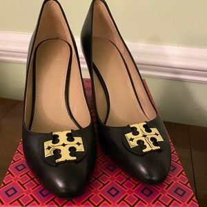 Tory Burch Luna calf leather wedge 8.5 new